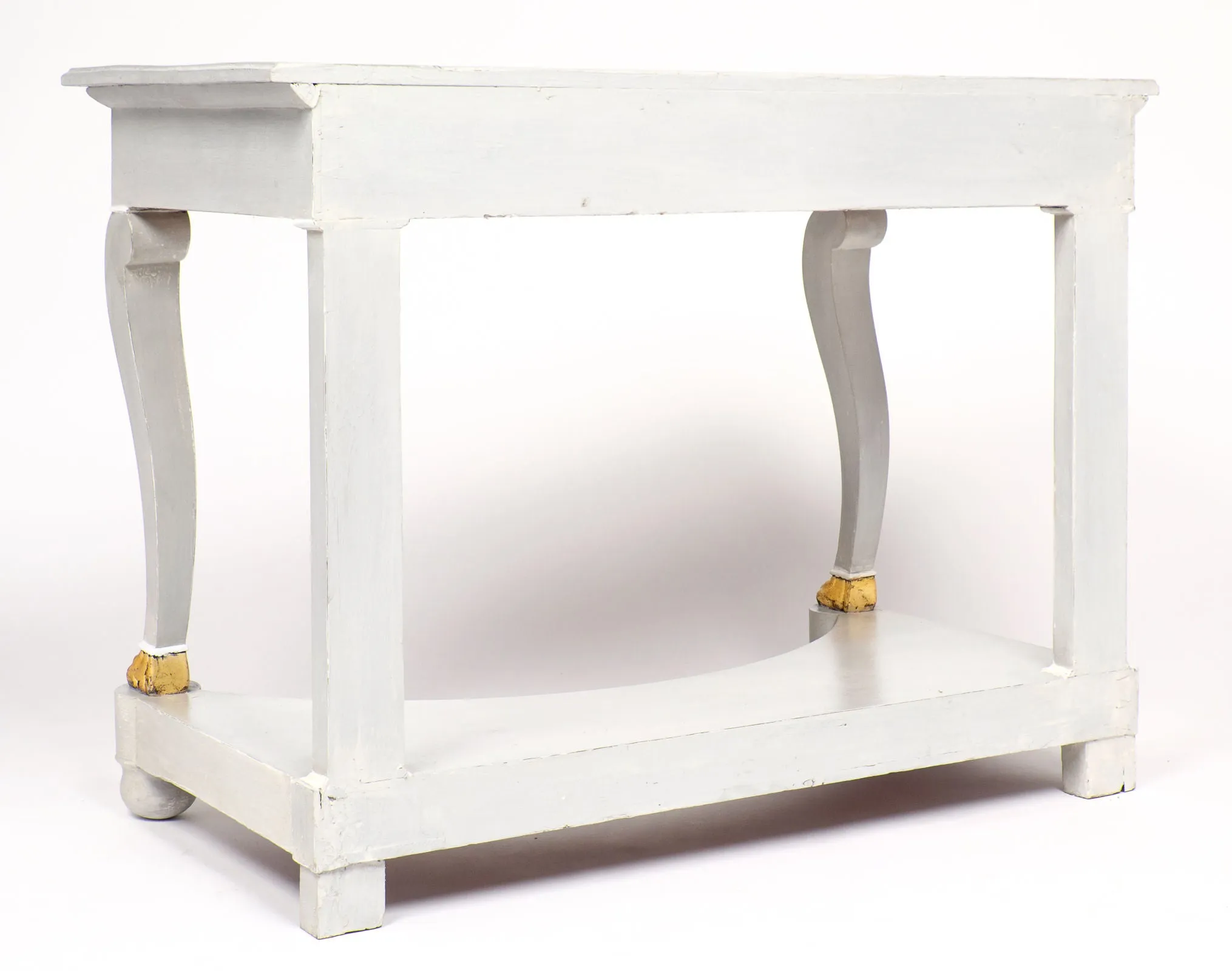 Antique Empire Style Painted Console Table