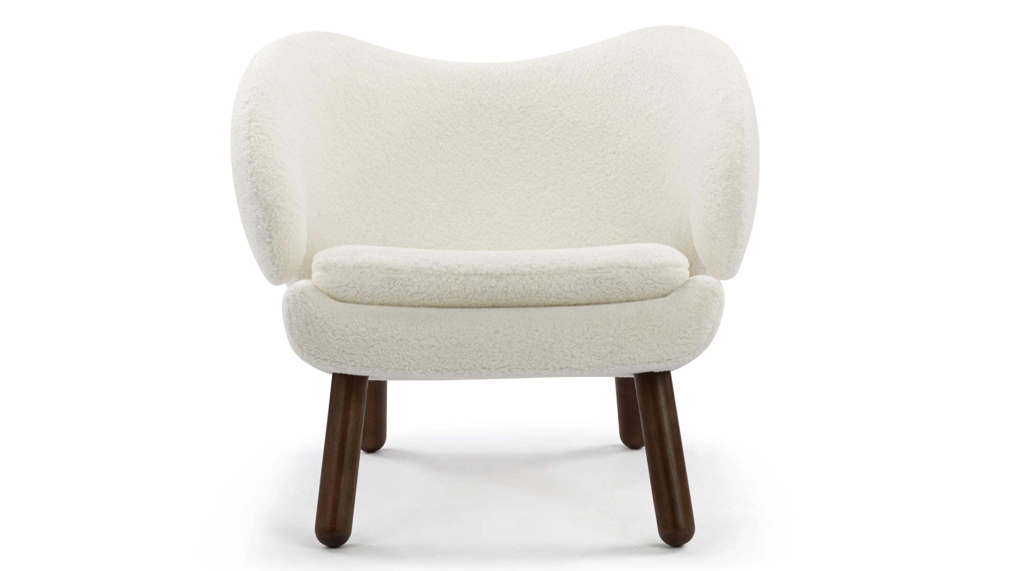 Pelican - Pelican  Lounge Chair, White Sherpa